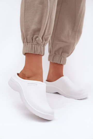 Vieglas čības uz pirksta Čības Tukšas Sieviešu baltas krāsas Parissa 2