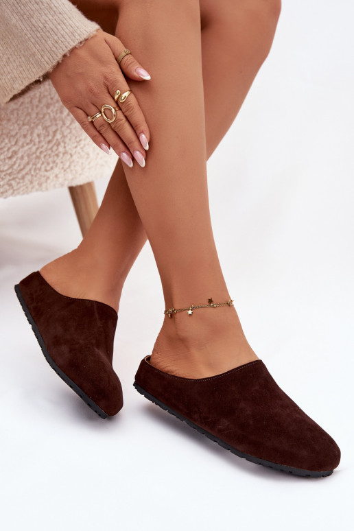 Čības SieviešuEko zamšādau CzekoladoIne Kalvess