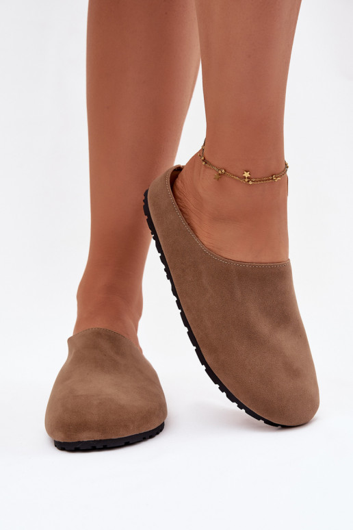 Čības SieviešuEko zamšādau Haki krāsas Kalvess