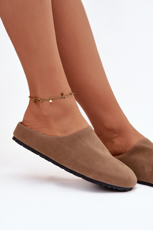 Čības SieviešuEko zamšādau Haki krāsas Kalvess