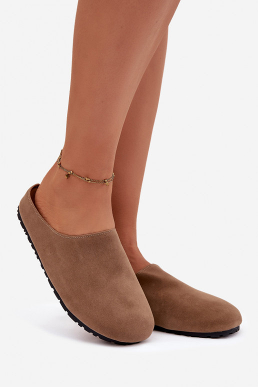 Čības SieviešuEko zamšādau Haki krāsas Kalvess