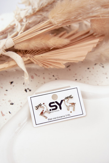 ar stilīgām detaļāmi Reindeers izgatavots no nerūsējošā tērauda 2