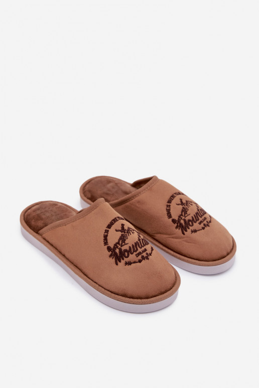 Vīriešu brūnas čības „Tiranne"