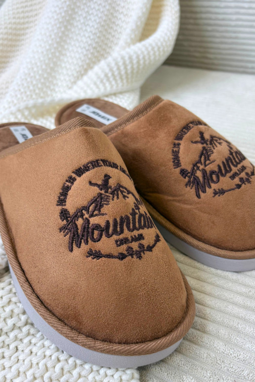 Vīriešu brūnas čības „Tiranne"