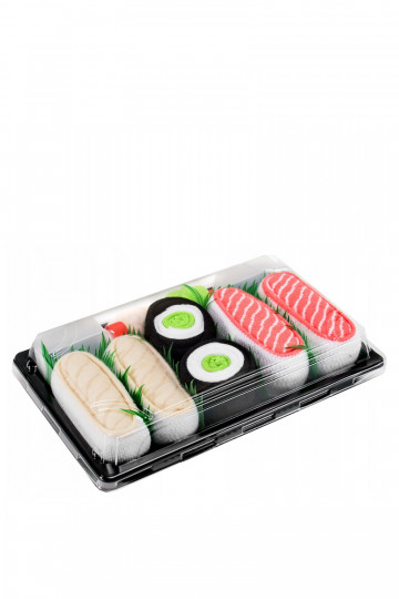Varavīksnes zeķes Sushi 3 pāri Butterfish Tai turiki Agurkinė lašiša
