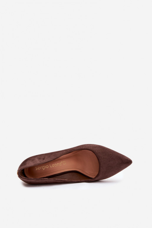 Kurpes ar papēdi Sergio Leone PB216 CzekoladoIne