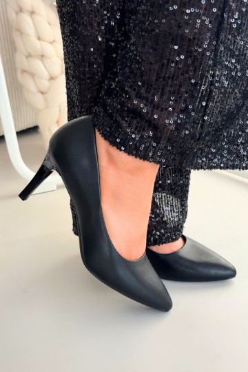 augstpapēžu kurpes Eko Āda Sergio Leone 1336 melnas krāsas 2