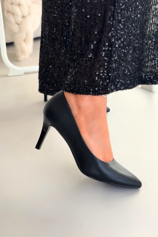 augstpapēžu kurpes Eko Āda Sergio Leone 1336 melnas krāsas