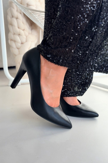 augstpapēžu kurpes Eko Āda Sergio Leone 1446 melnas krāsas