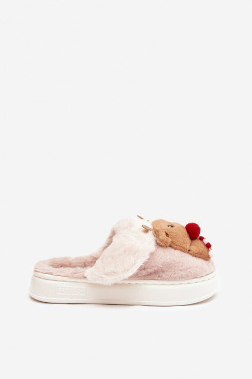 Christmas ar kažokādu Čības Sieviešu Reindeers smilšu krāsas Ilianne