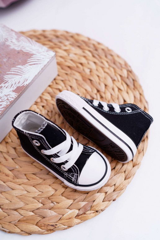 Bērnu apavi ar oļiem melnas krāsas Filemon