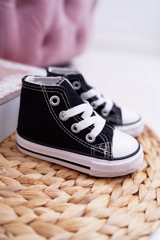 Bērnu apavi ar oļiem melnas krāsas Filemon