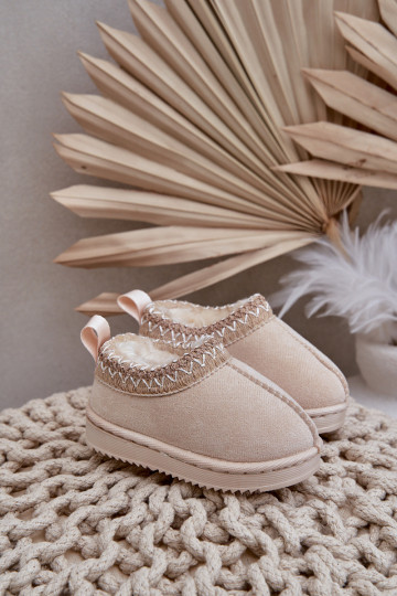 sniega apavi Sieviešu puszābaki Bērnu apavi ar platformu siltināti ar kažokādu Ziloņkaula krāsas Vilabria