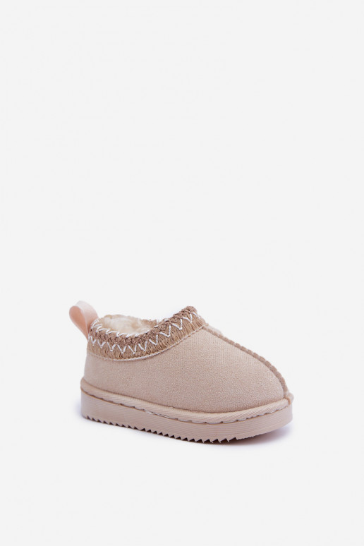 sniega apavi Sieviešu puszābaki Bērnu apavi ar platformu siltināti ar kažokādu Ziloņkaula krāsas Vilabria