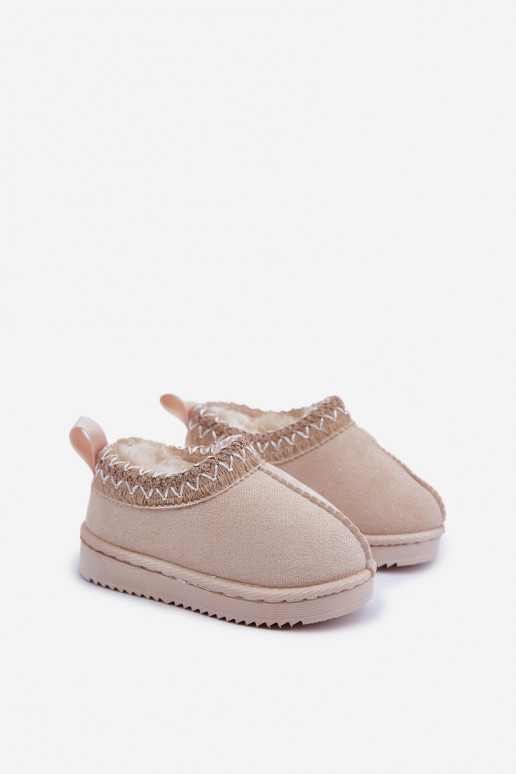 sniega apavi Sieviešu puszābaki Bērnu apavi ar platformu siltināti ar kažokādu Ziloņkaula krāsas Vilabria