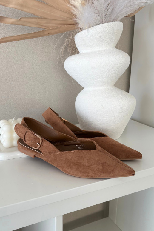 Balerīnas Sieviešu ar sprādzēm brūnas krāsas Tanelia