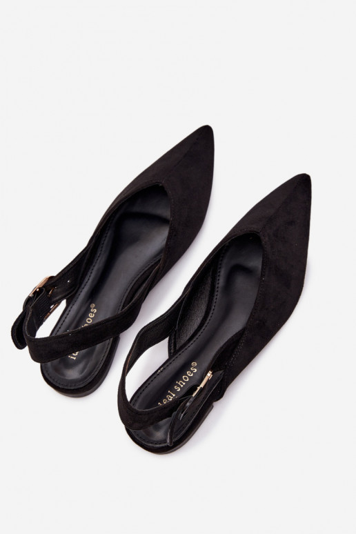 Balerīnas Sieviešu ar sprādzēm melnas krāsas Tanelia