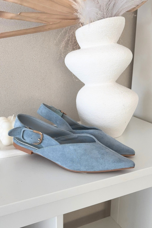 Balerīnas Sieviešu ar sprādzēm Zilas krāsas Tanelia