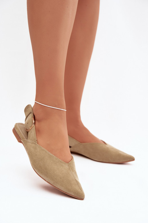 Balerīnas Sieviešu ar sprādzēm Zaļas krāsas Tanelia