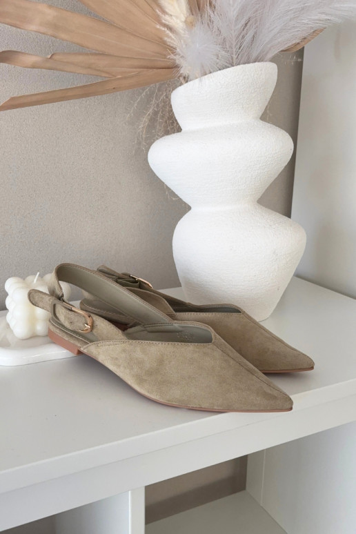 Balerīnas Sieviešu ar sprādzēm Zaļas krāsas Tanelia