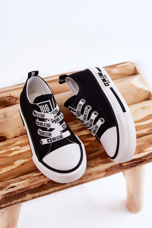 Bērnu apavi Auduma brīvā laika apavi BIG STAR KK374069 melnas krāsas