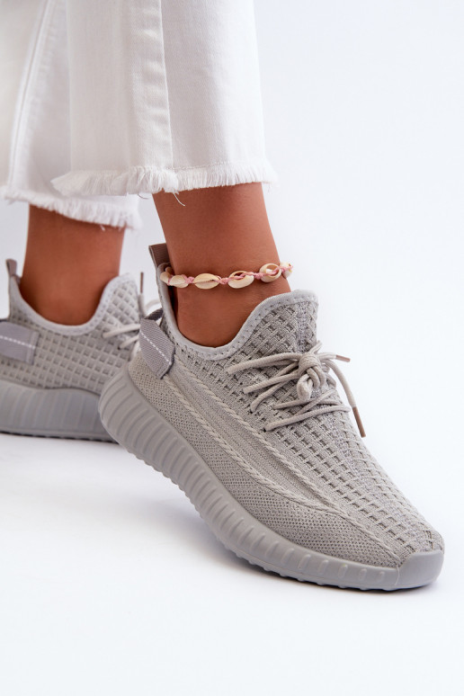 Auduma Paslīdēt uz sporta apavi Sieviešu Pelēkas krāsas Nelmarie