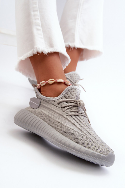 Auduma Paslīdēt uz sporta apavi Sieviešu Pelēkas krāsas Nelmarie