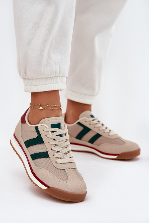 Zems Sneakers modeļa apavi Sieviešu smilšu krāsas Rulaana