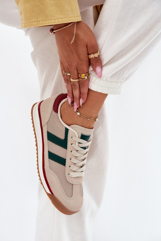 Zems Sneakers modeļa apavi Sieviešu smilšu krāsas Rulaana