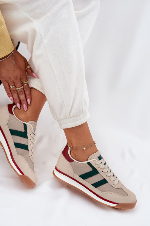 Zems Sneakers modeļa apavi Sieviešu smilšu krāsas Rulaana