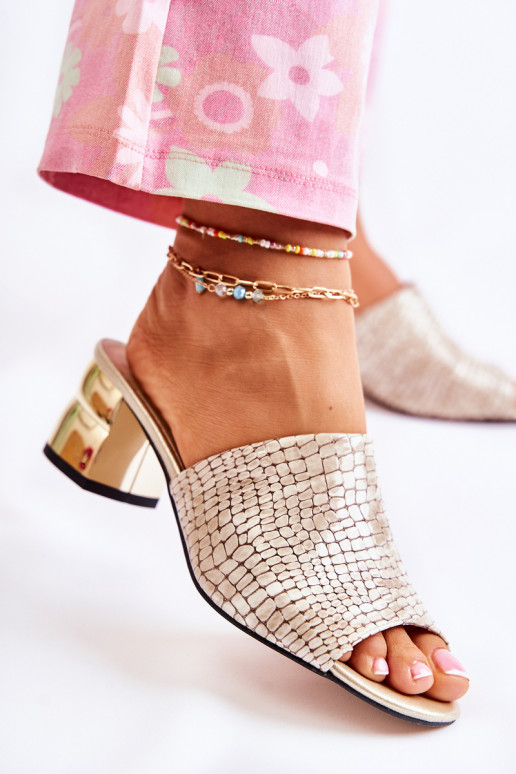 Čibas no dabīgas ādas Sieviešu Krokodila raksts ar papēdi smilšu krāsas Perry