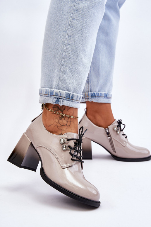 Stilīgasrnas apavi ar papēdi Pelēkas krāsas Darren