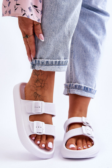 Vieglas čības Ar svītrām baltas krāsas Sharmen 2