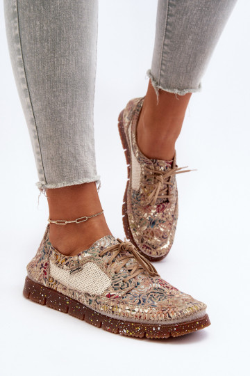 Rakstaina apavi Sieviešu Tā irciejka 06347-04 smilšu krāsas