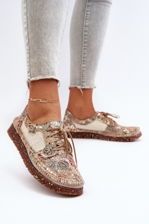 Rakstaina apavi Sieviešu Tā irciejka 06347-04 smilšu krāsas