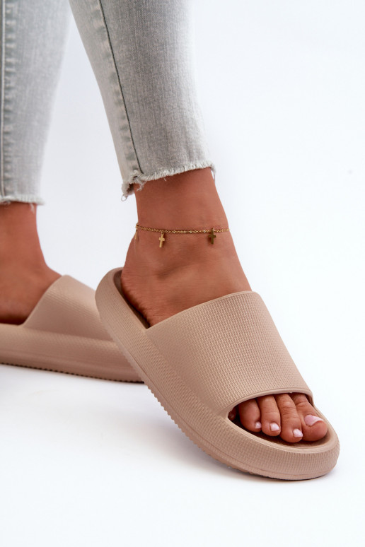 Sieviešu Vieglas čības Uz biezas zoles smilšu krāsas Querceria