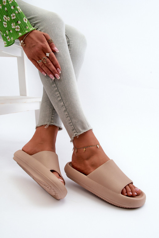 Sieviešu Vieglas čības Uz biezas zoles smilšu krāsas Querceria