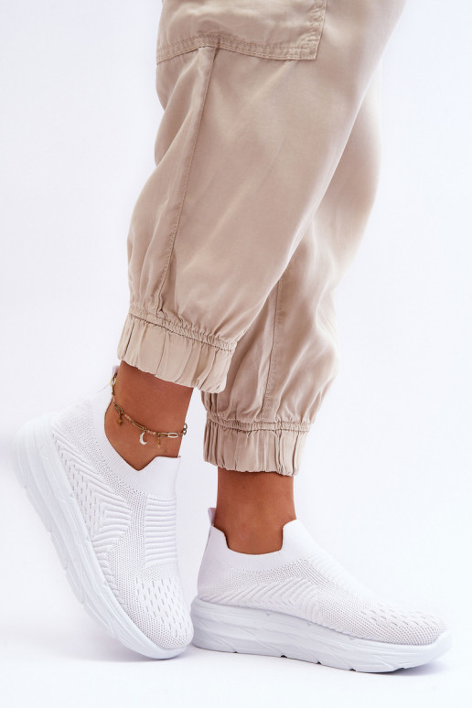 Sieviešu Paslīdēt uz sporta apavi baltas krāsas Ferive