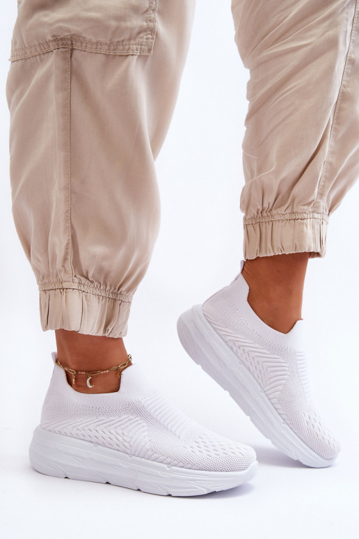 Sieviešu Paslīdēt uz sporta apavi baltas krāsas Ferive