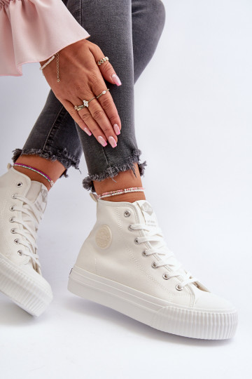 sieviešu puszābaki Augsts Lee Cooper LCIN-24-02-2132 baltas krāsas 2