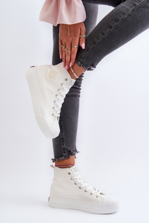 sieviešu puszābaki Augsts Lee Cooper LCIN-24-02-2132 baltas krāsas