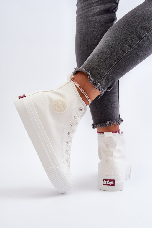 sieviešu puszābaki Augsts Lee Cooper LCIN-24-02-2132 baltas krāsas