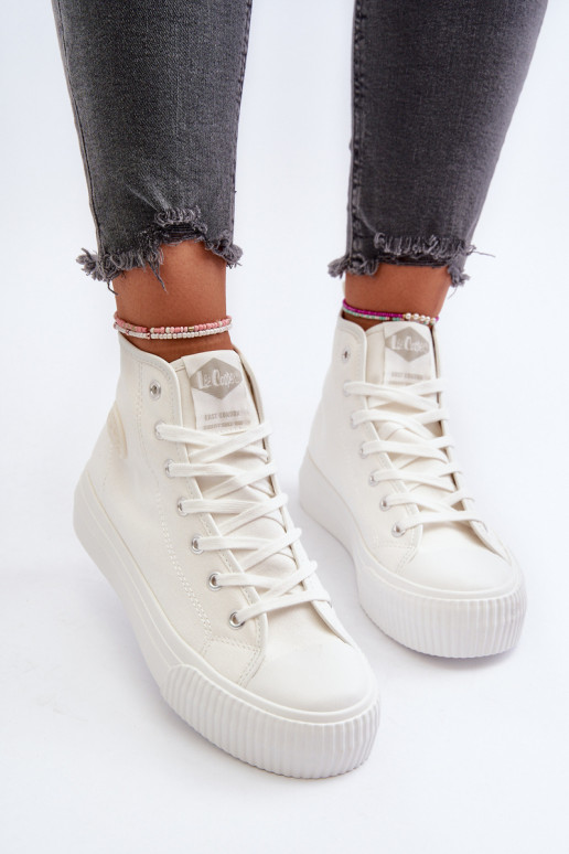 sieviešu puszābaki Augsts Lee Cooper LCIN-24-02-2132 baltas krāsas