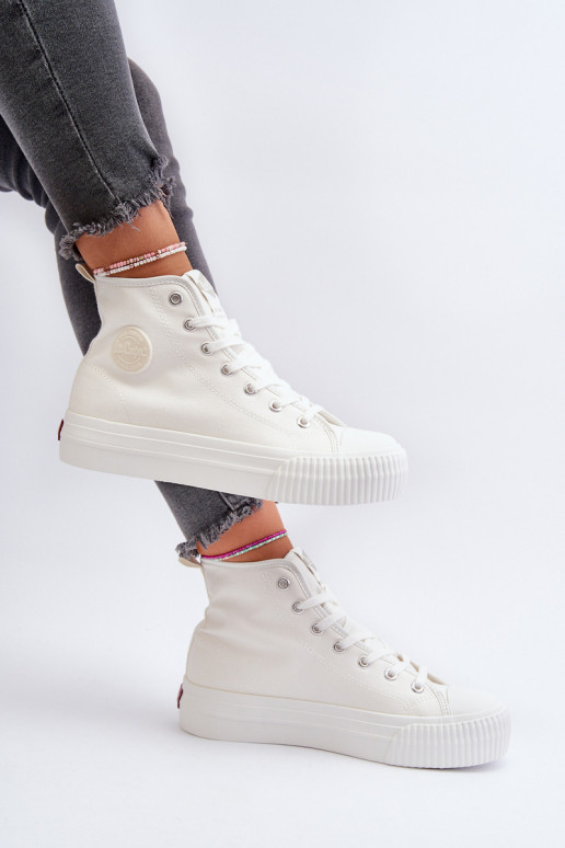 sieviešu puszābaki Augsts Lee Cooper LCIN-24-02-2132 baltas krāsas