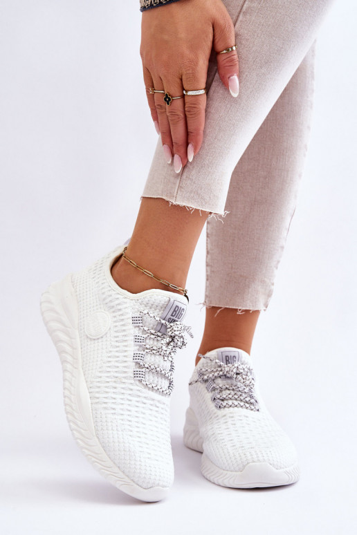 Sieviešu Sportiska stila apavi Memory Foam Big Star HH274296 baltas krāsas