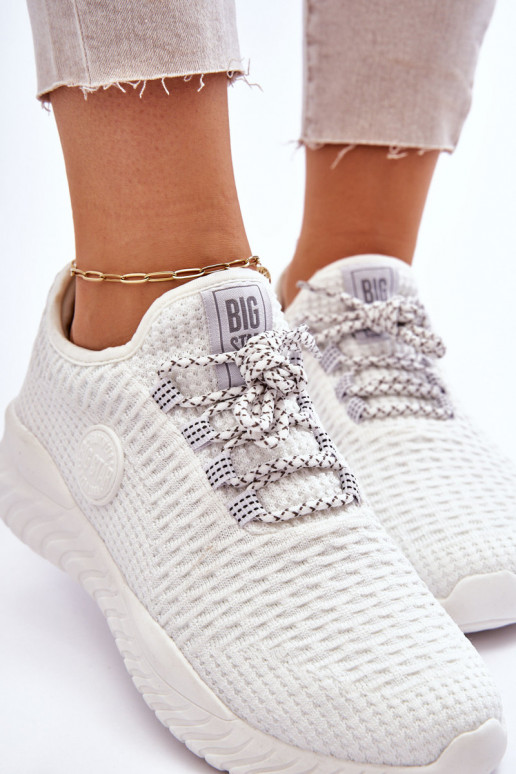 Sieviešu Sportiska stila apavi Memory Foam Big Star HH274296 baltas krāsas