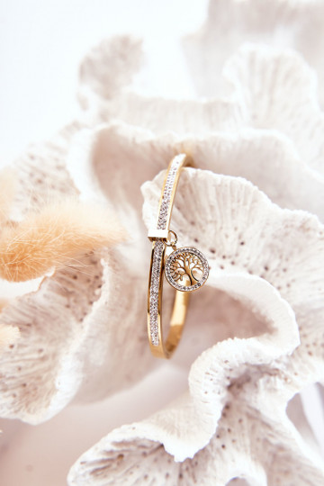 Aproce ar mirdzošiem spīdumiem Dzīvības koks Zelta krāsas Alive 2