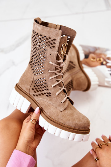 Āda Augsts zābaki Nicole brūnas krāsas 2706 2