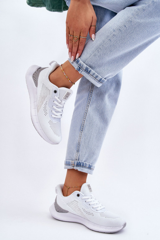 Sieviešu Gaisma sporta apavi Memory Foam System Big Star LL274297 baltas krāsas