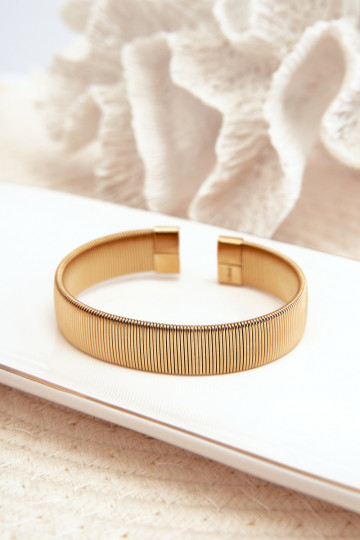 Elastyczna Rokassprādze Sieviešu no nerūsējošā tērauda Zelta krāsas 2